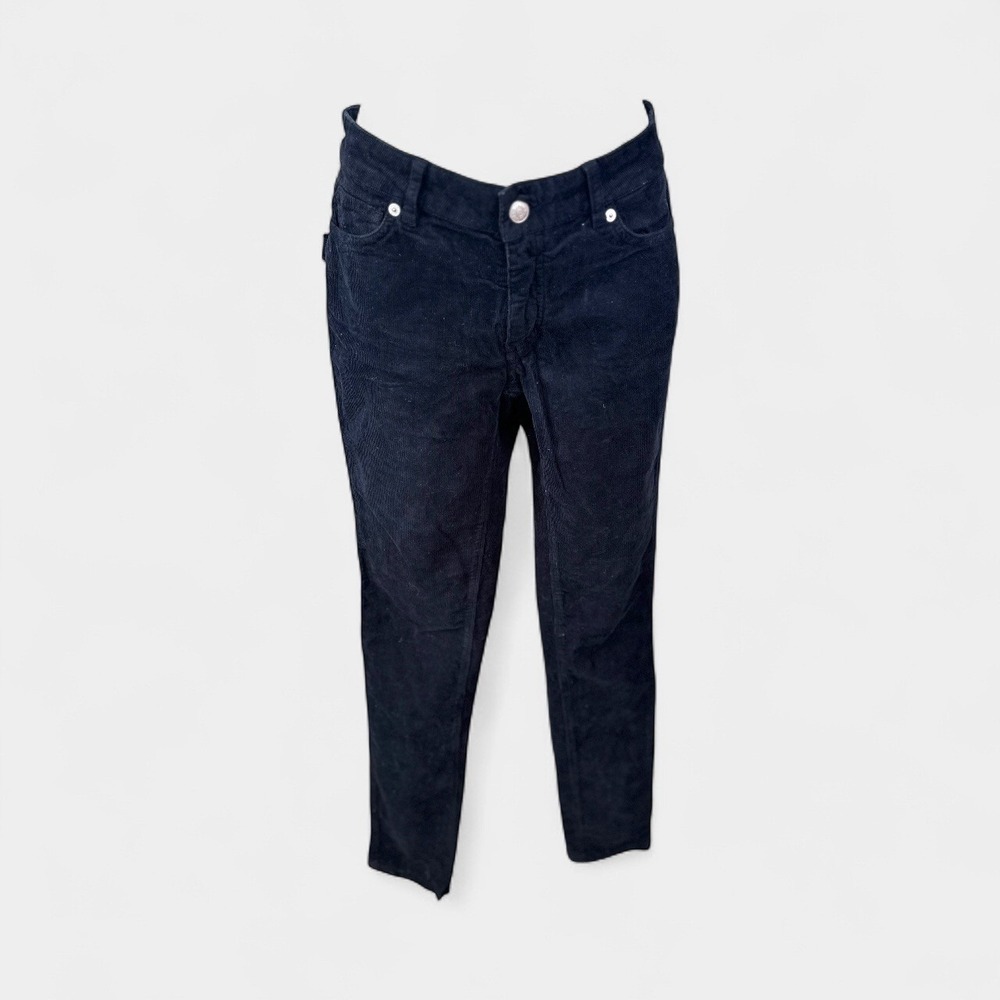 Zadig & Voltaire‎ Corduroy Pants Skinny Leg Dark Blue Casual Designer - Picture 2 of 14